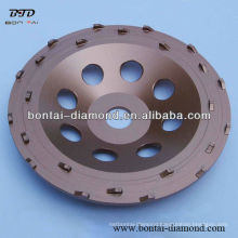 180mm PCD abrasive cup wheels for epoxy removal